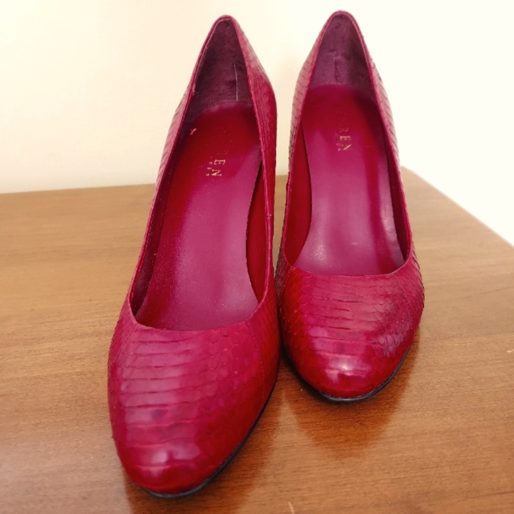 Ralph Lauren Heels. Red. Size 9